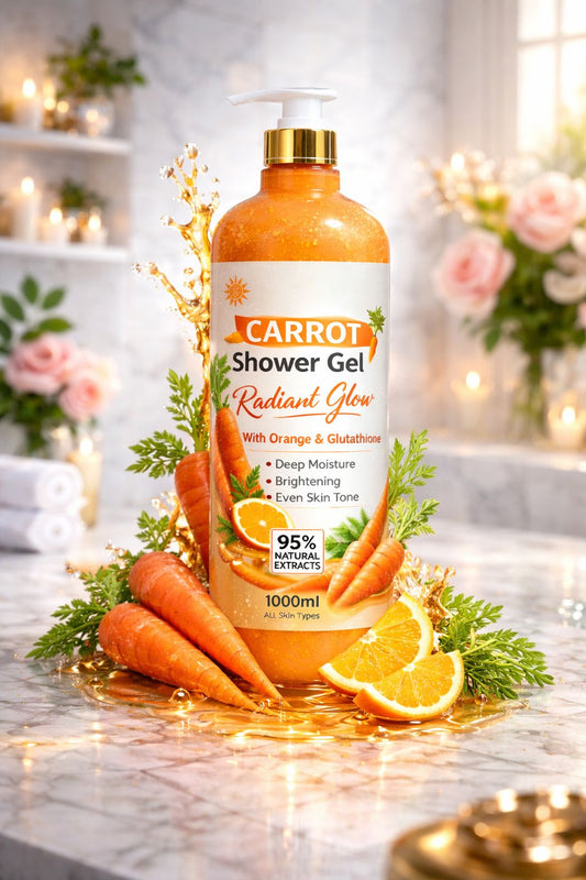 CARROT WHITENING SHOWER GEL.