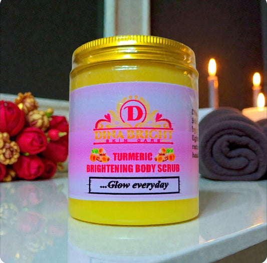 SNOW WHITE TUMERIC BRIGHTENING BODY SCRUBS.